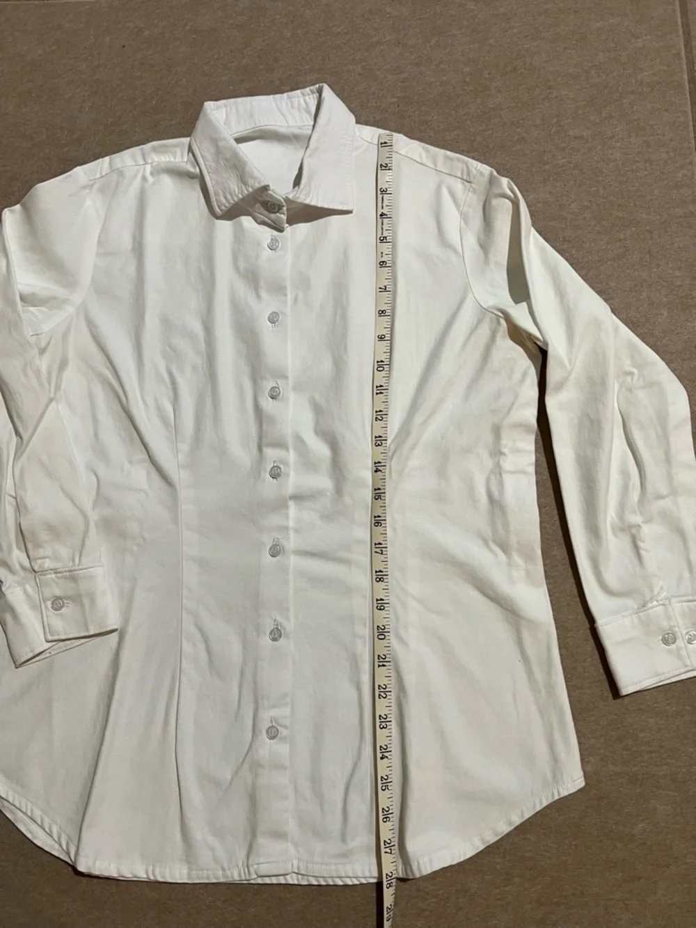 Tailor made Women’s Classic White Button-Down Shirt in Stretch Cotton Blend - Picture 6 of 7
